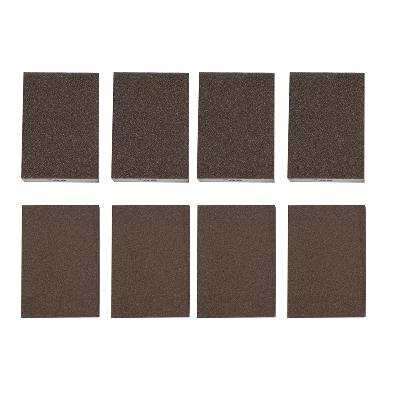 

8 Pieces Of Sand Sponge, Washable And Reusable 60/80/100/150/180/240/320/400 Sandpaper Blocks