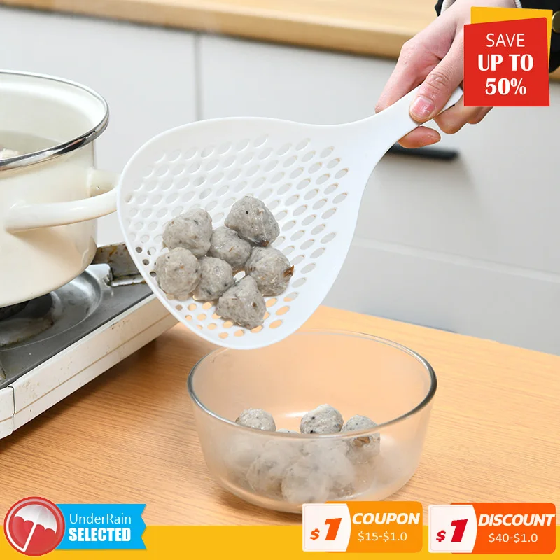 

Strainer Large Scoop Colander Kitchen Appliances Spoon Shovel Soup Spoon Filter Cooking Fried Tools Home Kitchen Accessories