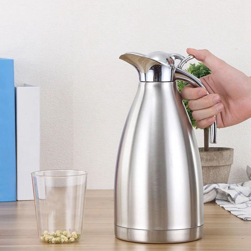 European-Style Stainless Steel Insulation Pot Vacuum Household Cool Cold Water Double-Layer Thermos Coffee