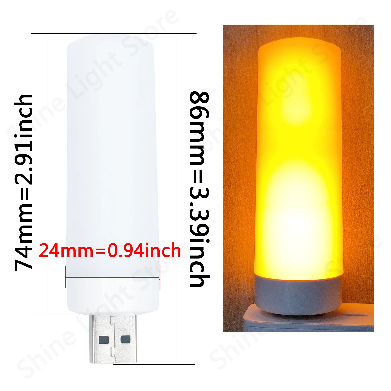 

USB лампы-свечи с имитацией огня DT&ZM