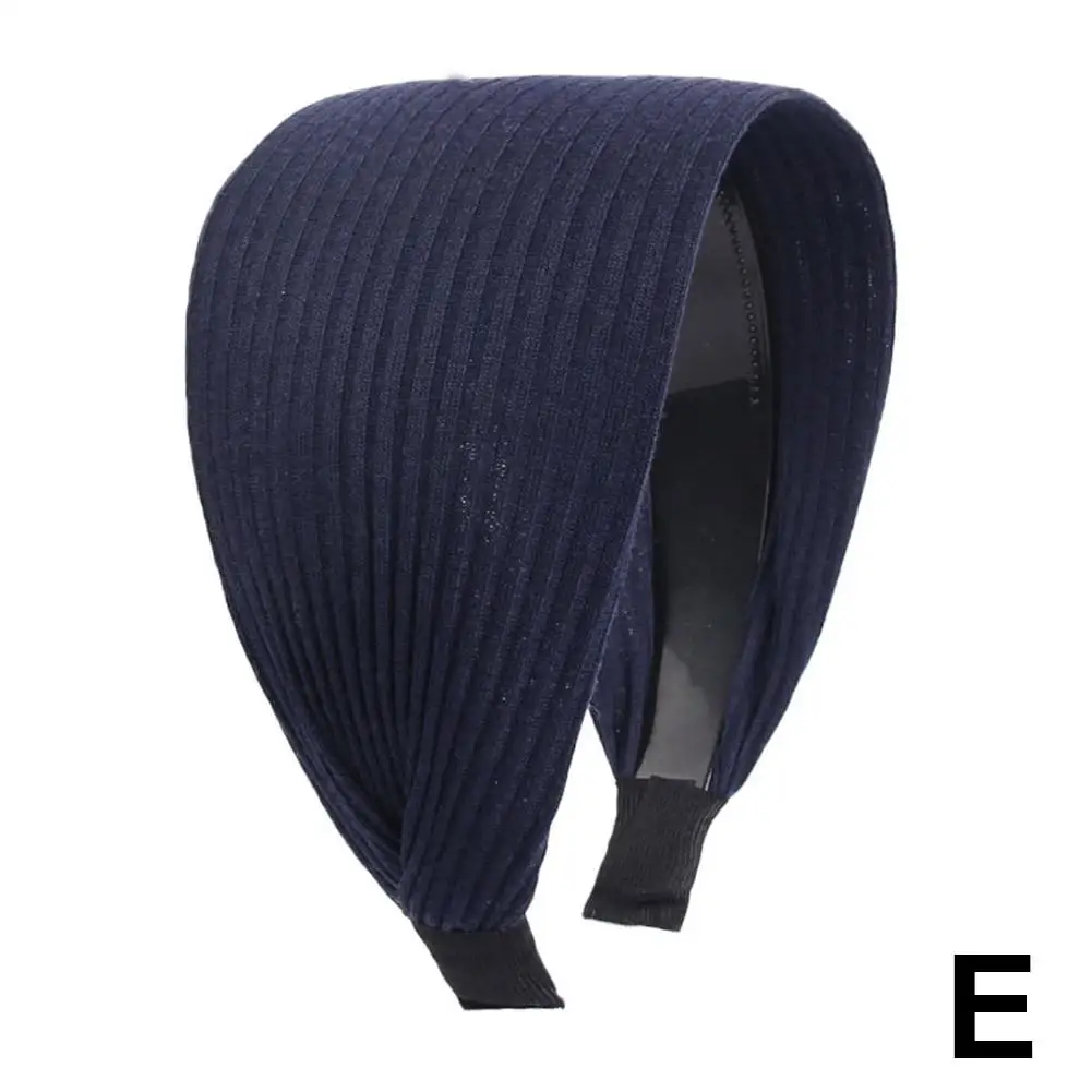 Новые мягкие широкие вязаные хлопковые повязки для волос женщин и девочек