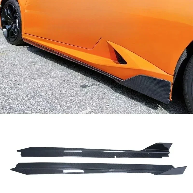 Фото Передний боковой спойлер из карбона в стиле Vorsteiner для Huracan LP 610-4 LP580, комплект обвеса. №5