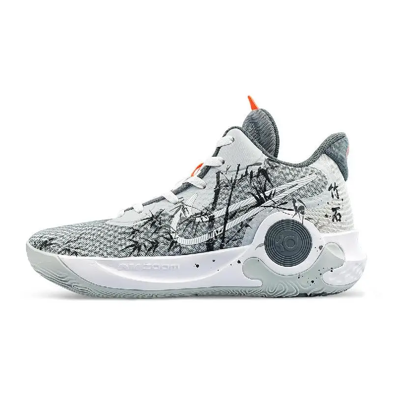 【Customize】Nike KD Trey 5 IX Basketball Shoes Unisex Mid-top White/gray/black Sneakers shoes CW3402-011