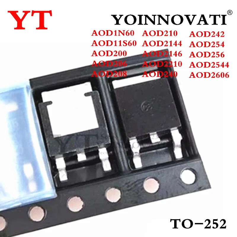 10 шт. AOD1N60 AOD11S60 AOD200 AOD206 AOD208 AOD210 AOD2144 AOD2146 AOD2210 AOD240 AOD242 AOD254 AOD256 AOD2544 AOD2606