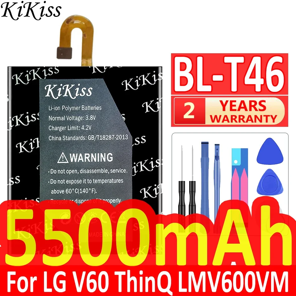 Аккумулятор BL-T46 5500 мАч для телефона LG V60 ThinQ V60ThinQ LMV600VM V600VM V600QM5 BLT46 BL T46