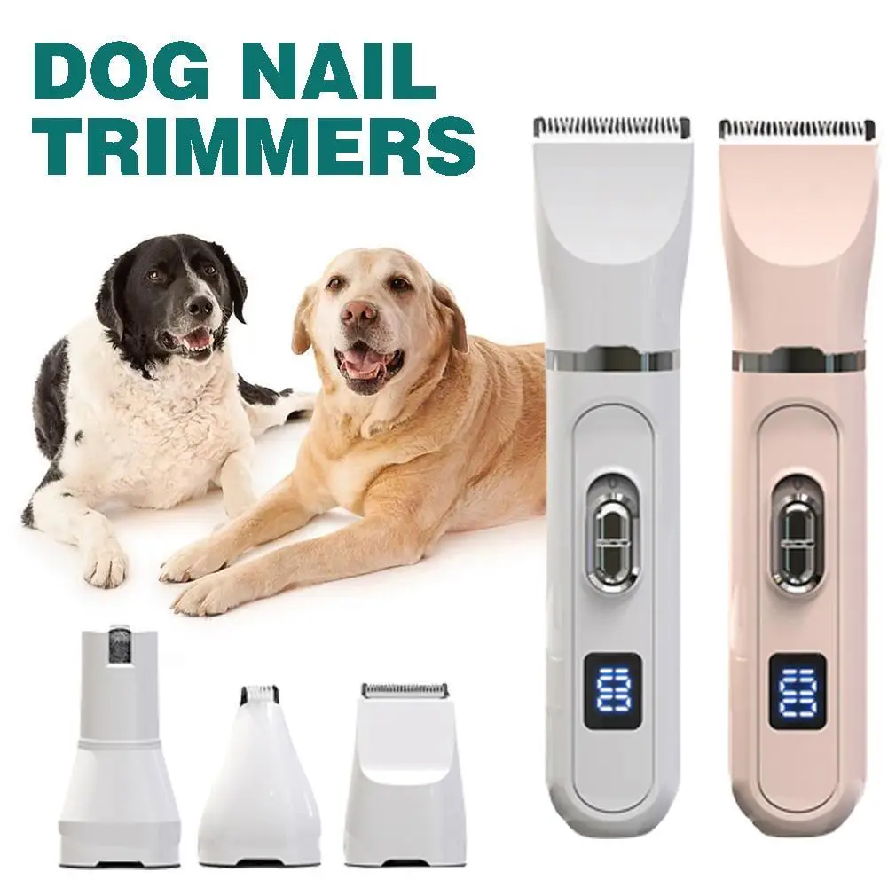 

Dog Clippers Grooming Kit Dog Hair Clipper Dog Paw Trimmer Rechargeable Cordless Quiet Pet Nail Grinder Cat Dog Shaver Trimmer
