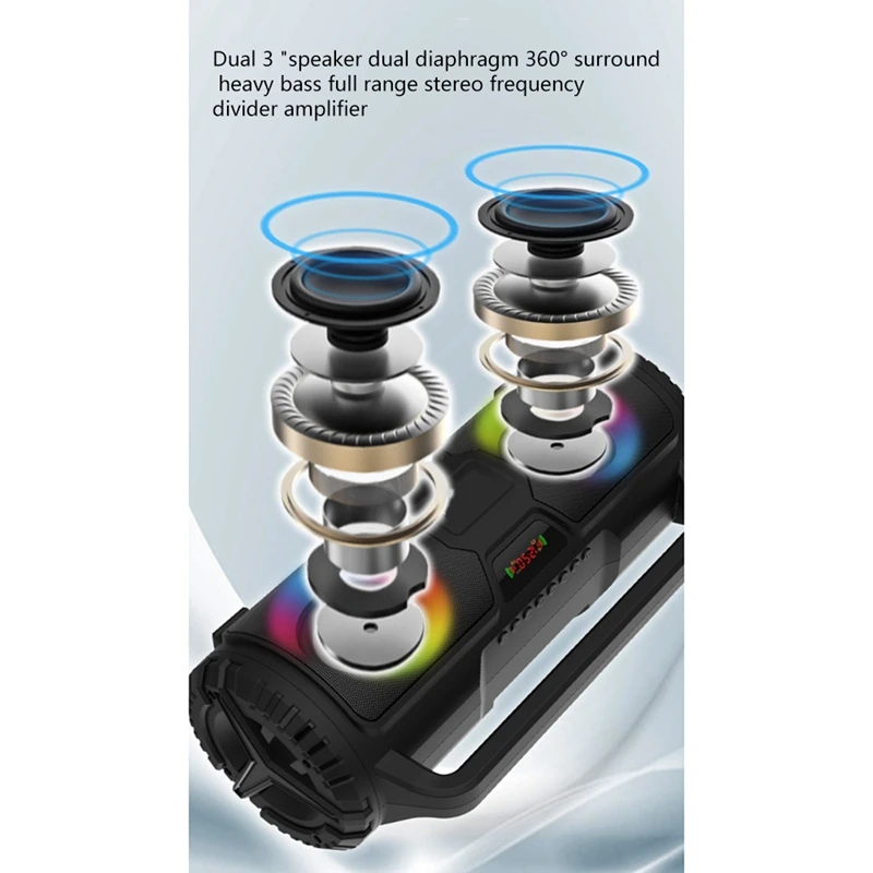 B88 Многофункциональная портативная Bluetooth-Колонка для улицы USB беспроводная