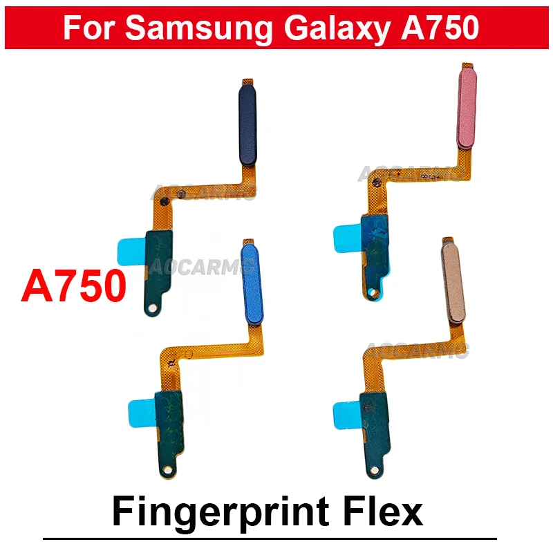 Для Samsung Galaxy A7 2018 A750 отпечаток пальца гибкий кабель Ремонт Запасные части