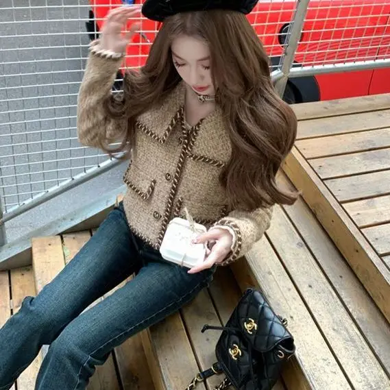 Корейский новый зимний роскошный комплект из двух предметов женская куртка с