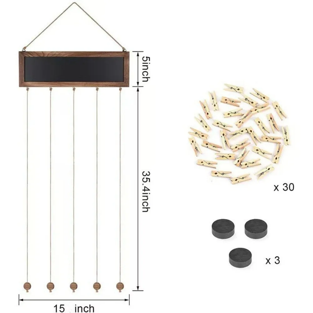 Новые деревянные подвесные клипсы для фотографий, сборные, двусторонние, для нескольких фото, органайзер для карточек, декоративная рамка-доска для демонстрации фотографий, для дома (art.: 3920db7fa64fa) - 3920db7fa64fa