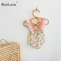rinilucia new infant toddler newborn baby girls floral printed sleeveless bodysuit sunsuit jumpsuit casual clothes