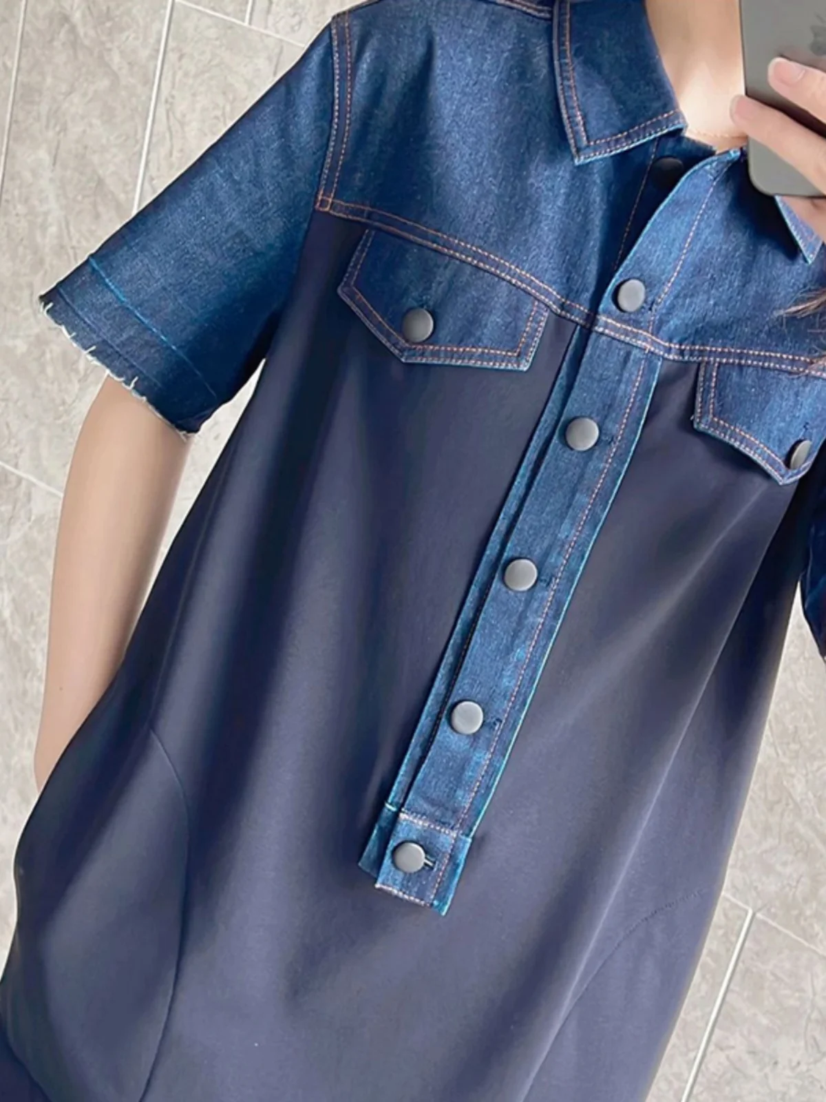 Girdear Amass подлинный бренд весна-лето 2024 Новое поступление свободное джинсовое