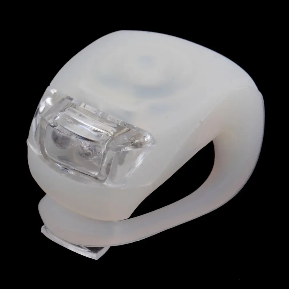 

Waterproof LED Head Front Rear Wheel Bicycle Bike Cycling Silicone Head Front Rear Wheel Safety Light Lamp