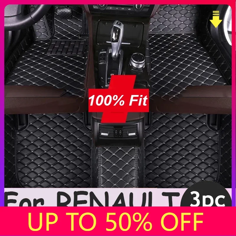 Автомобильный напольный коврик для RENAULT Kadjar Espace Clio Zoe trafic 3 Grand Scenic VEL SATIS ARKANA