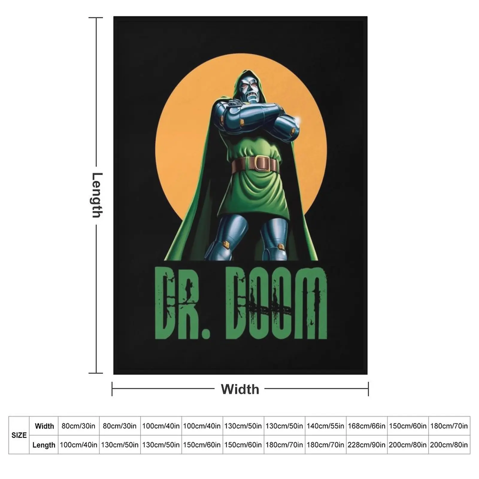 Одеяло Dr. Doom Doctor плюшевое