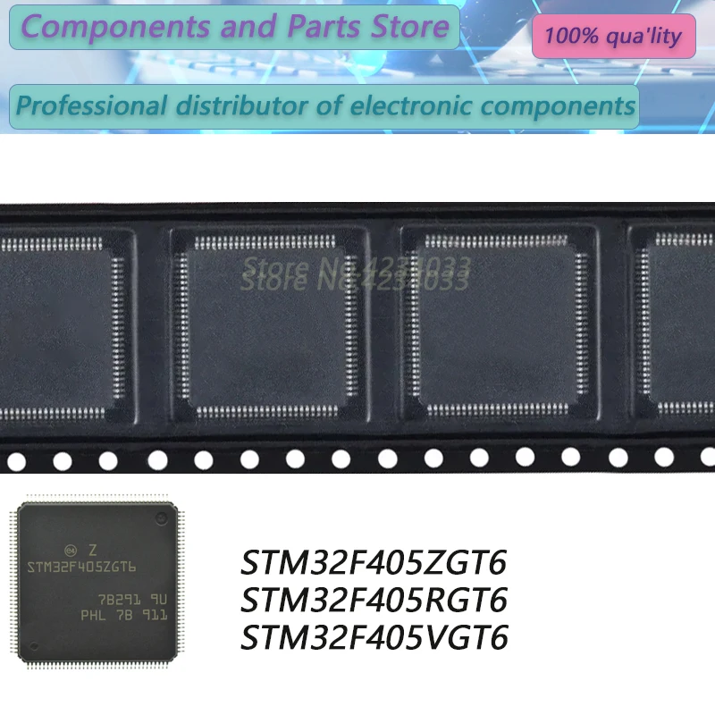 

1PCS STM32F405ZGT6 STM32F405RGT6 STM32F405VGT6 STM32F405 New Original Stock