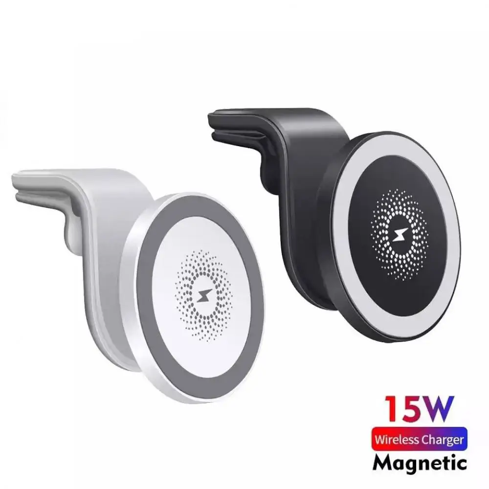 

15W Qi Magnetic Wireless Car Charger Phone Holder for iPhone 14 13 Pro Max 11 Universal Wireless Charging Car Phone Holder Mount