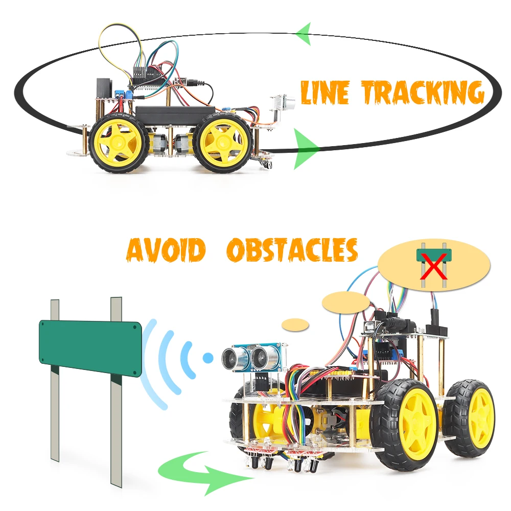 Starter Complete Smart Robot Car Kit, For Arduino Project Programming Learning Kit, Stem Electronic Robotics Educational Kit