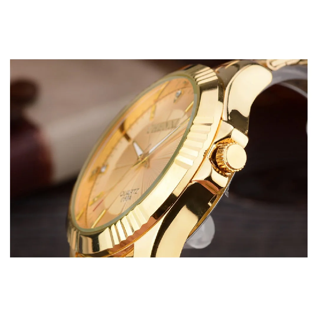 CHENXI Top Brand Luxury Female Golden Clock Analog Quartz Women Watch Fashion Waterproof Ladies Gold Steel Strap Wristwatch enlarge