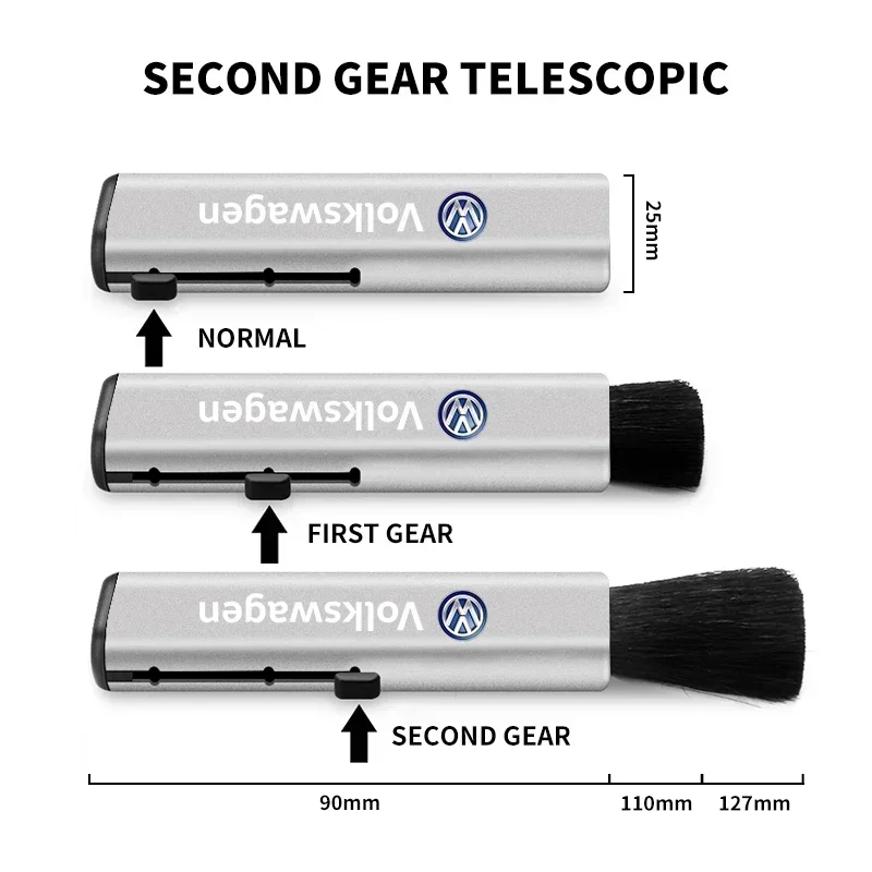 Щетка для чистки салона автомобиля телескопическая маленькая мягкая щетка