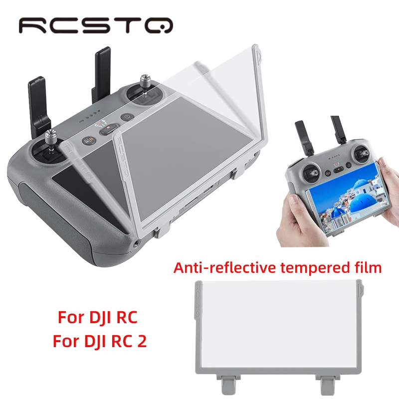 Фото Антибликовая пленка RCSTQ для Dji Air 3 RC 2 /Dji Mini 3 Pro RC Антибликовая закаленная пленка для Air 2S пульт дистанционного управления Bloom №1