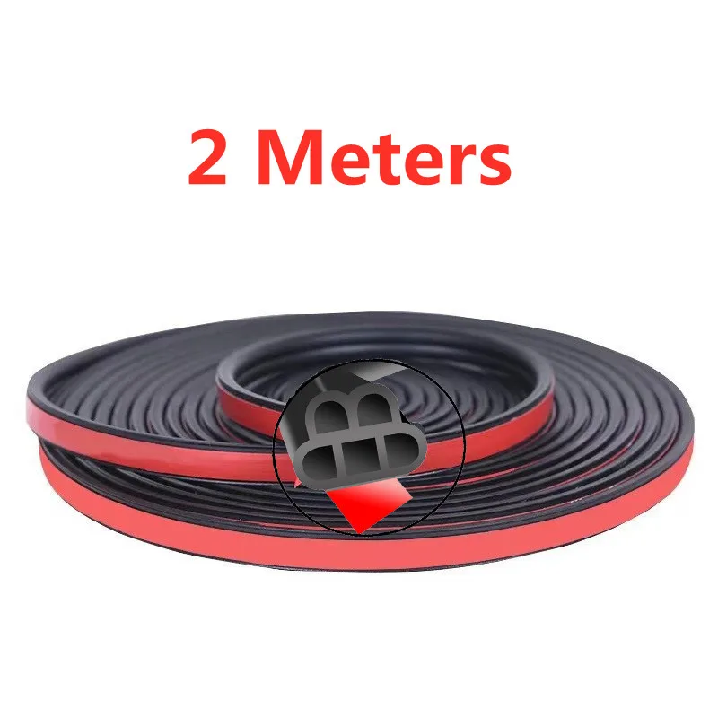 

Резиновая уплотнительная лента для автомобильной двери, Уплотнители для автомобильной двери, аксессуары, двухслойные защитные полоски, шумоизоляция для автомобильных уплотнителей багажника