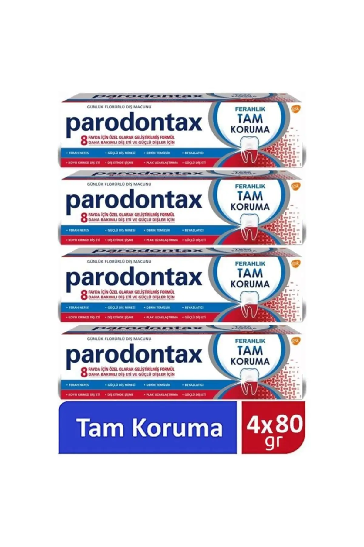 

4 PCs Paradontax Dental Paste 50 ml New Original 80G-4 PCs, refreshment Full Protection Toothpaste Original Product