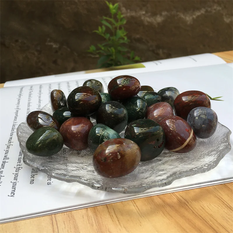 

Bulk Wholesale 20-30mm Premium Spiritual Crystals Gemstone Natural Colorful Ocean Jasper Tumbled Stones For Decor