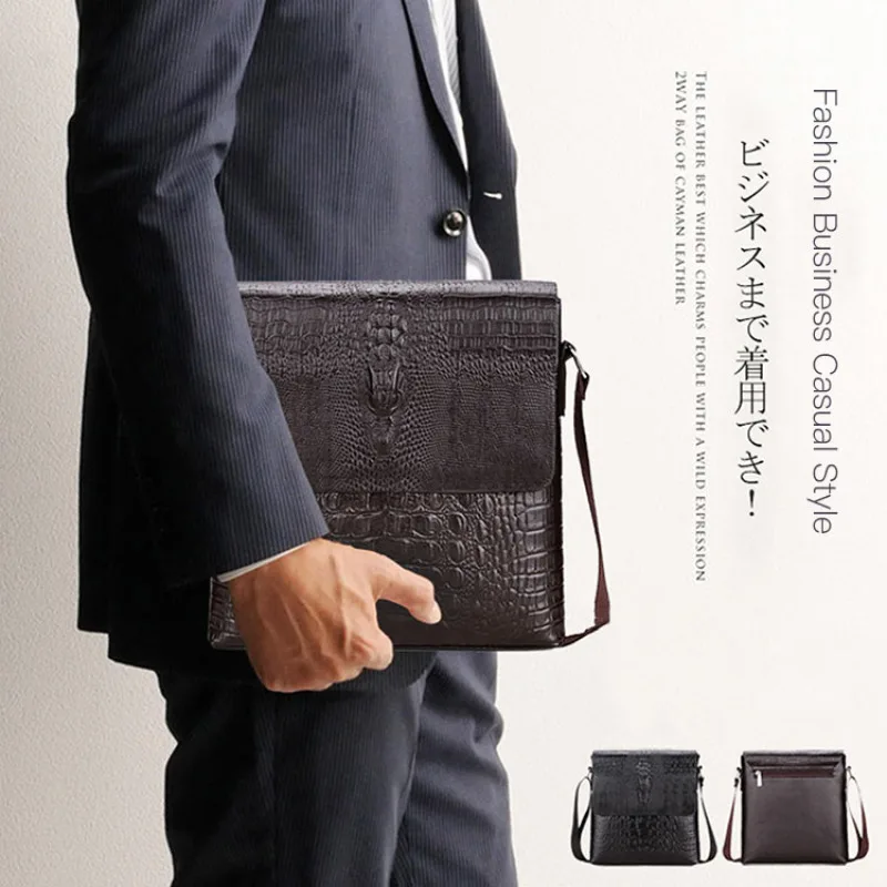 Мужская Сумка Через Плечо В Европейском Стиле Вétro Деловой Портфель С Принтом