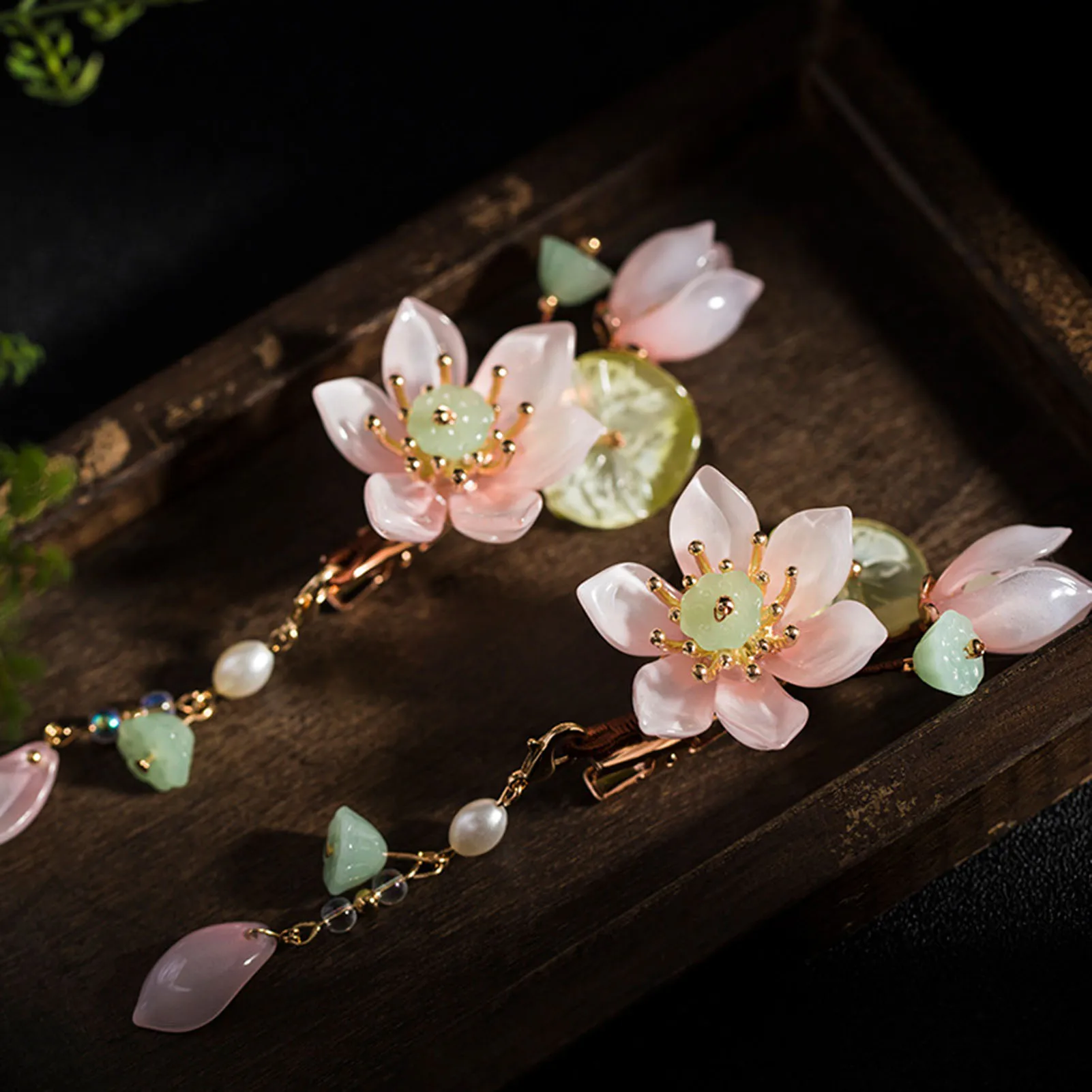 Заколки для волос в виде цветка лотоса