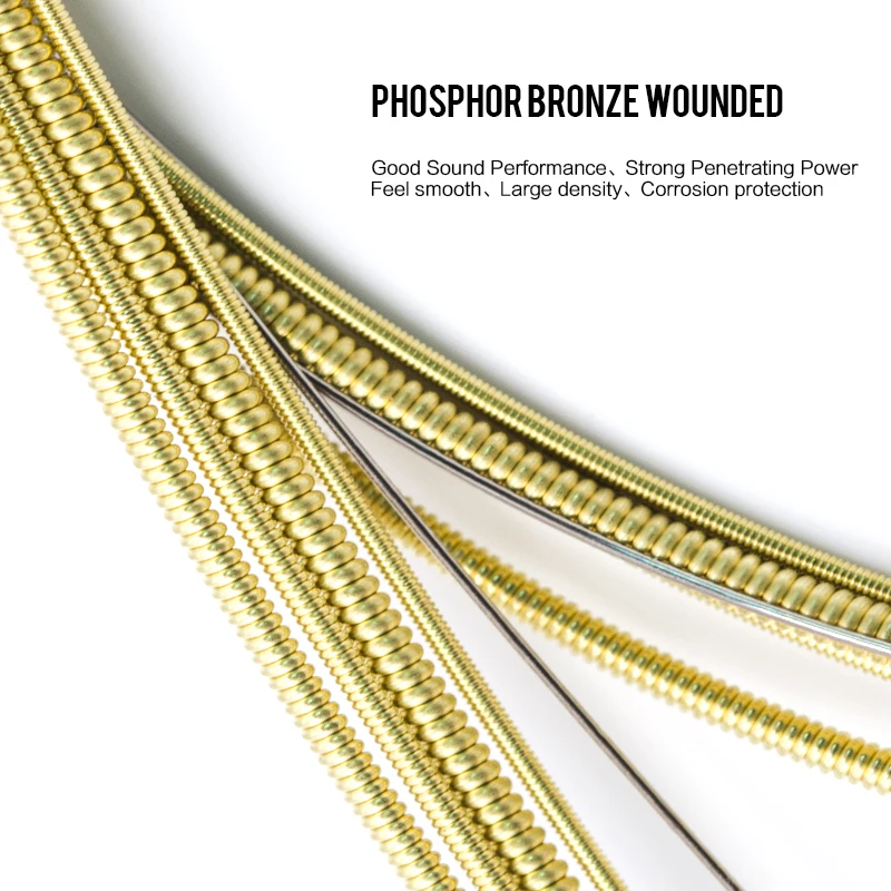 Струны для акустической гитары Orphee TX среднеуглеродистая сталь шестиугольный