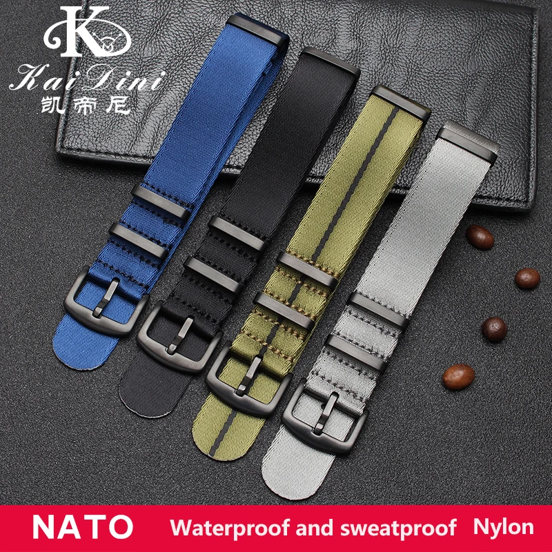 Ремешок нейлоновый холщовый для Seiko Rolex Универсальный - Цена: 731.2