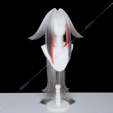 Ye Shunguang парик Zenless Zone Zero белый серый градиент