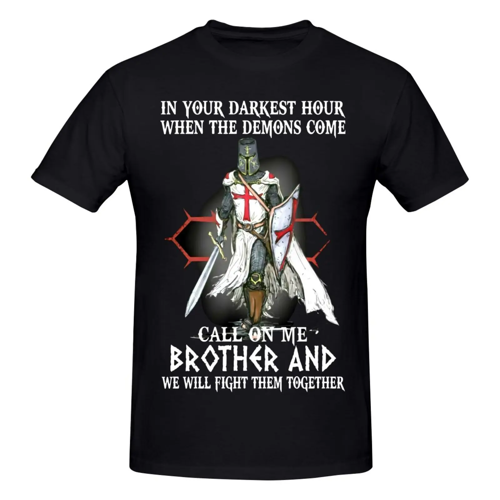 

Brother Knight Templar Call On Me T Shirt For Men Men's Shirts Men's T-Shirts Oversize T-Shirts Graphic T Shirts Manga T Shirt