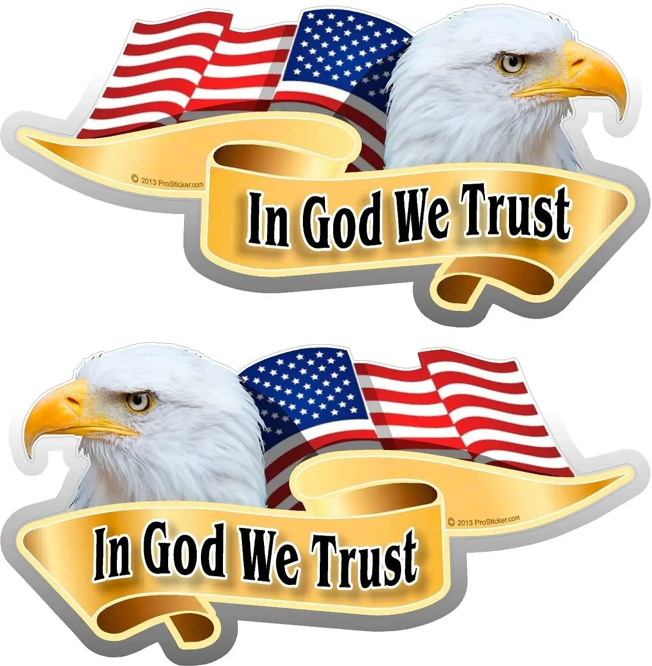 

Z1123# Self-adhesive Decal For In God We Trust Bald Eagle Car Sticker Waterproof Auto Decors on Bumper Rear Window Laptop