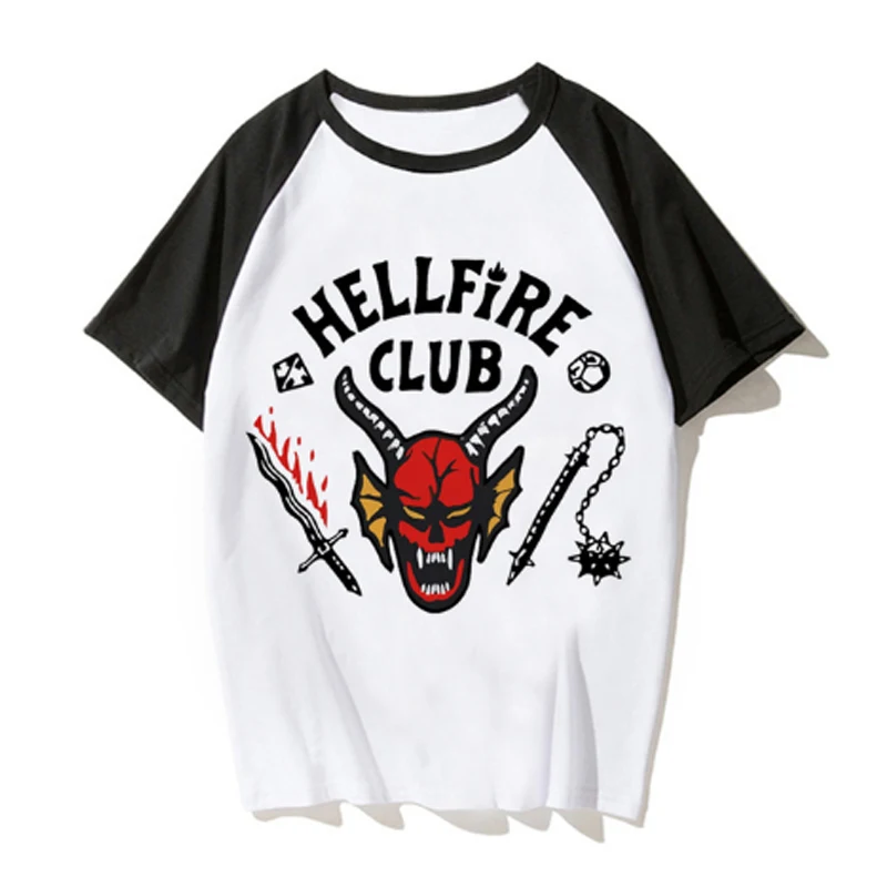 

Hellfire Club Short Sleeves Sport T Shirts Men's Women's Stranger Things 4 Casual T-Shirts Male Female 3D Print Adult Tops Tees