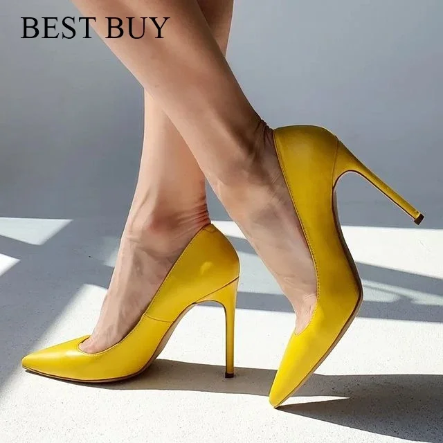 Bast Buy White Crocodile Effect Women D'Orsay Pointy Toe High Heel Shoes Sexy Ladies Slip On Thin Stiletto Pumps for Party 12cm