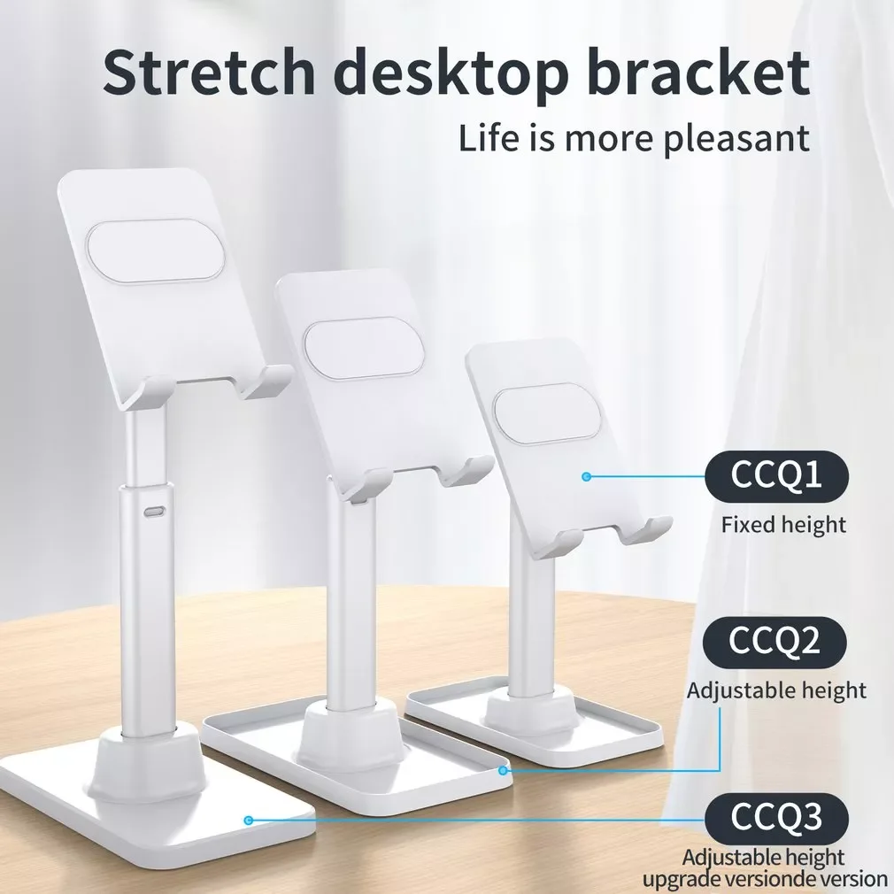 

New Desk Mobile Phone Holder Stand For Metal Desktop Tablet Holder Table Cell Foldable Extend Support