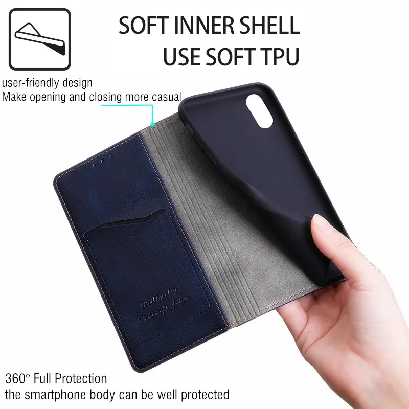 Кожаный чехол для Etui Zte Blade A71 A31 A52 A51 20 10 Smart L210 L9 A3 A5 A7S A7 2019 2020 A6 Lite V9 V30 V10 V2020