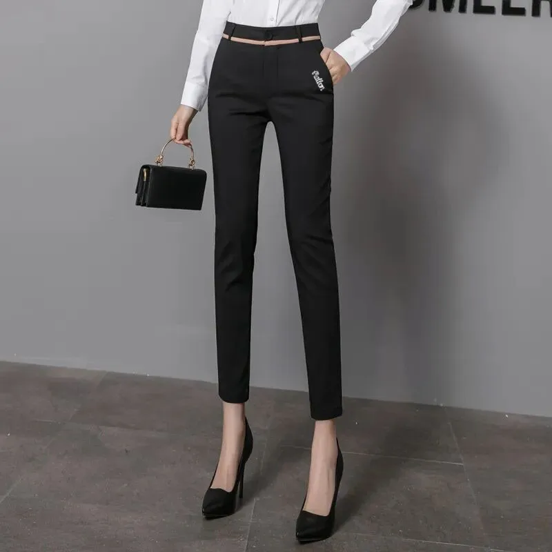 2023 Spring Women's Golf Pants Slim Temperament Women's Nine Points Pants Women's Suit Pants Selling Women's Pants