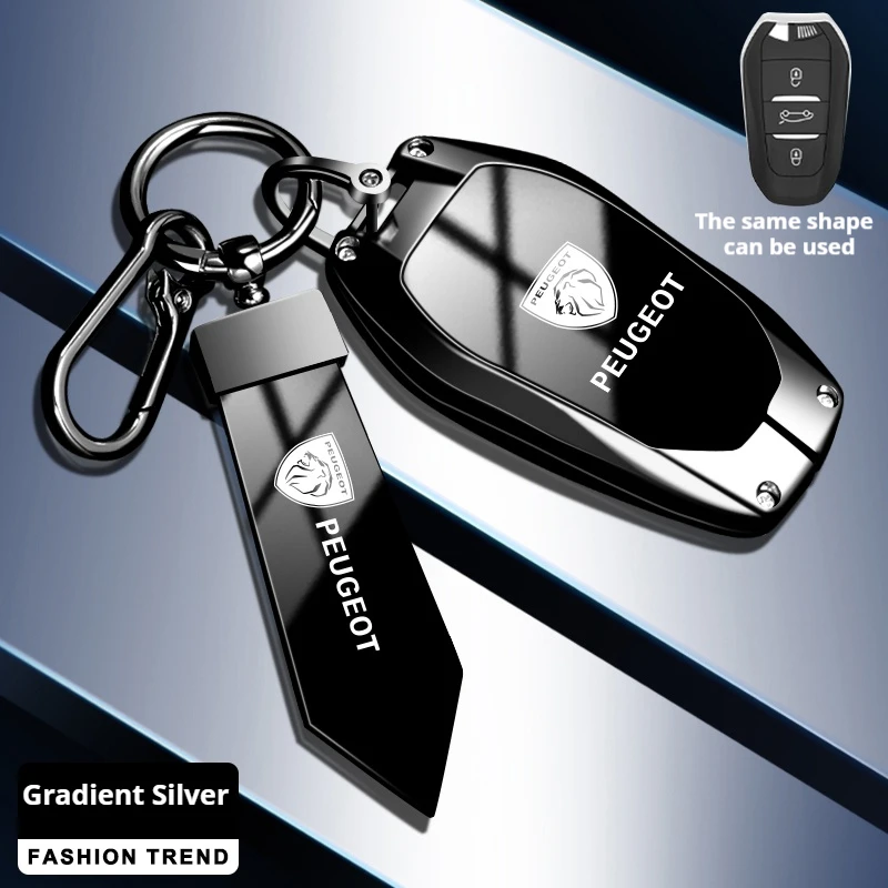 

Автомобильный откидной чехол для дистанционного ключа из цинкового сплава, чехол-держатель для Peugeot 208 3008 308 508 408 2008 4008, автомобильный брелок, аксессуары