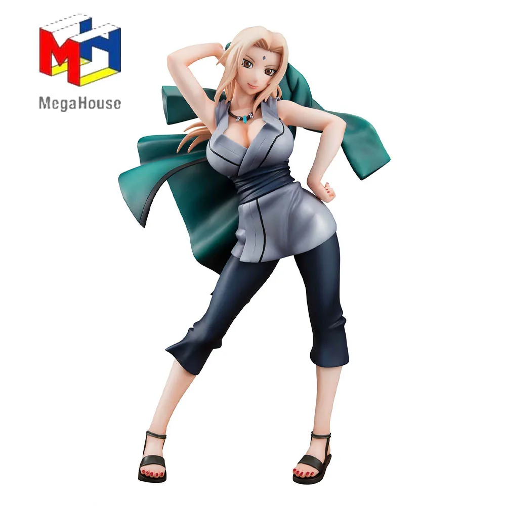 

В наличии оригинальный MegaHouse G · E · M Tsunade 22 см фигурка героя аниме украшения Коллекционная модель куклы игрушка для подарка