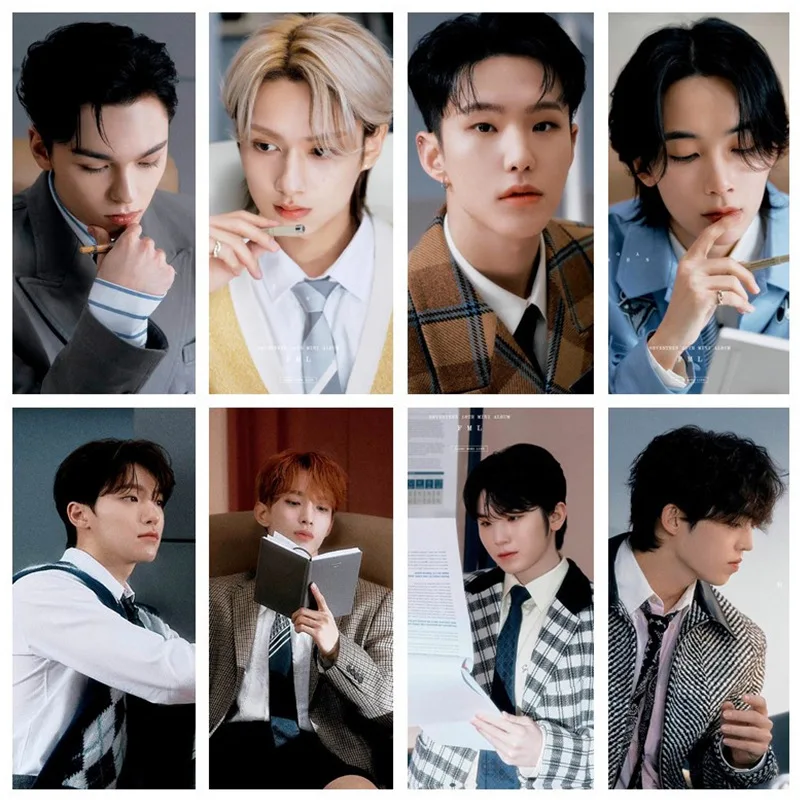 

10Pcs/Lot Posters KPOP SVT FML Album HD Poctorial Self-adhesive Wall Stickers Jeonghan Woozi Wonwoo Vernon Decorative Painting