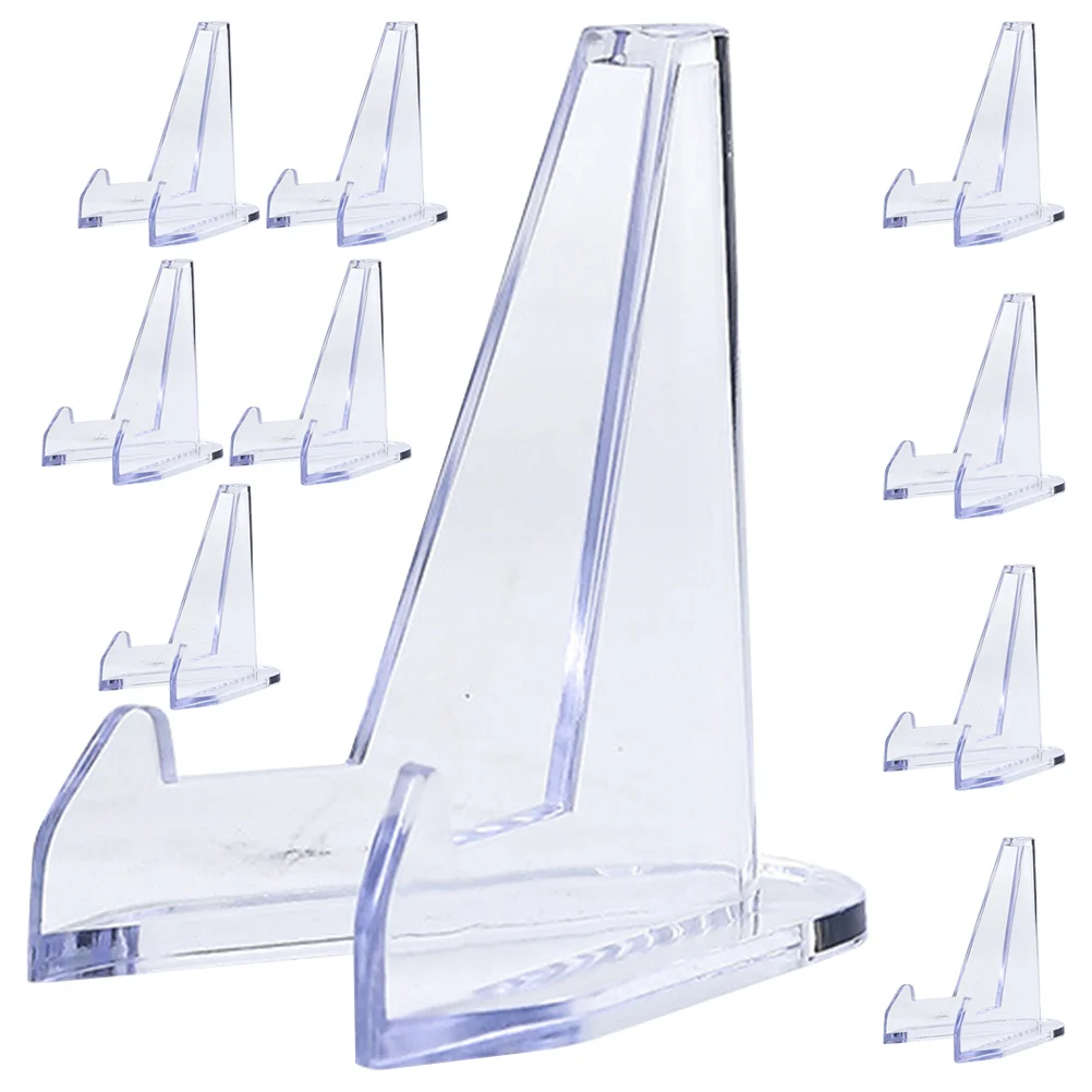 

10pcs Multi-use Clear Stable Premium Convenient Acrylic Easel for Display