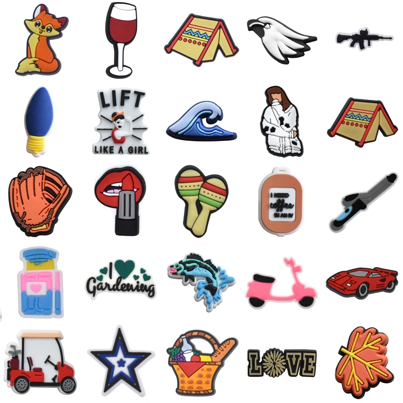 

Packs Wholesale Bulk Men Shoes Accessories Para Pins Kids Gifts Shoe Charms Set Jeans Women Charm Girl Decorations for Crocs Boy