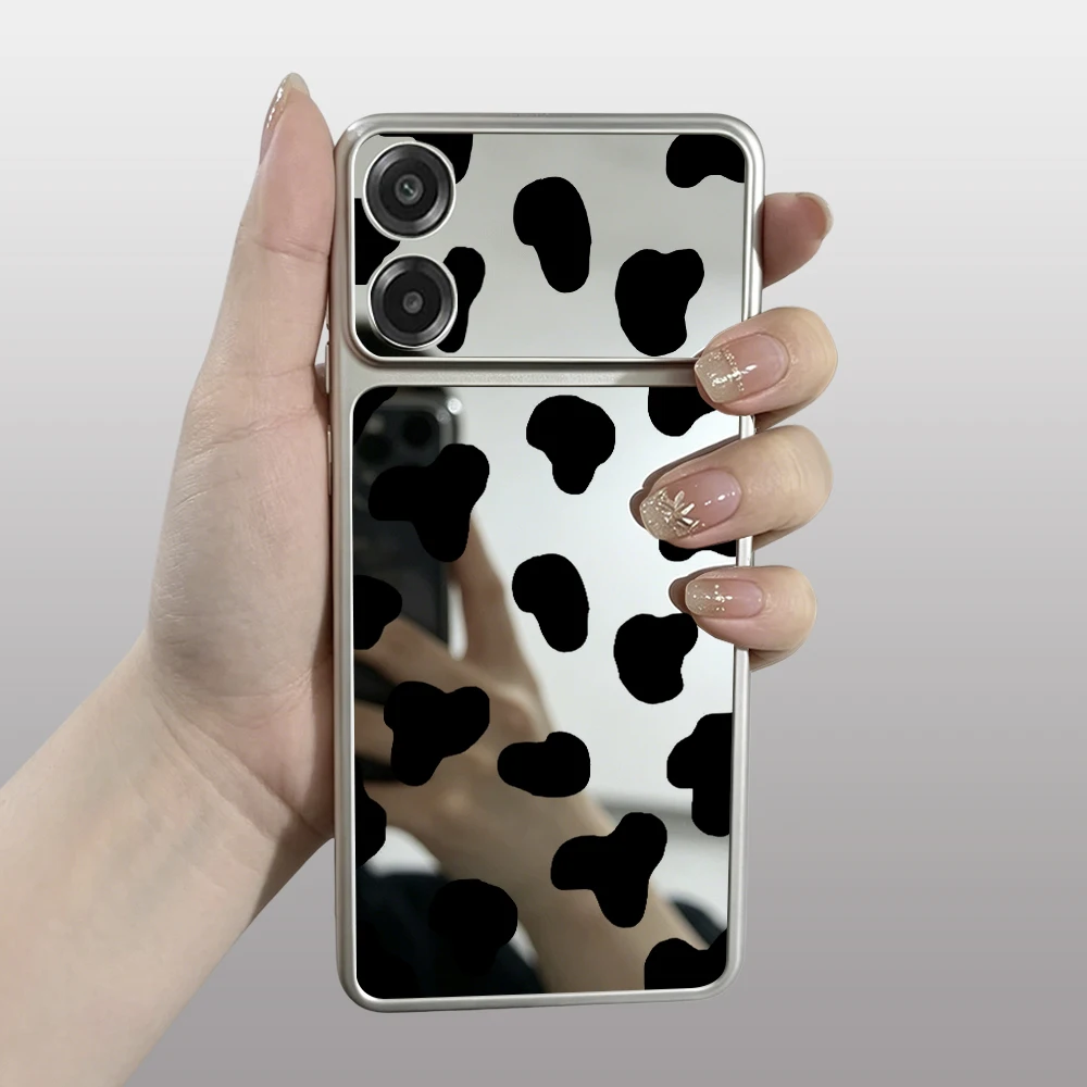 Чехол для телефона с принтом коровы и зеркалом для макияжа для Honor 90 200 400 600 Magic 5 6 7 8 Lite Play 10 50 60 Pro Plus, мягкий чехол. (art.: 3920dcbd45646) - 3920dcbd45646