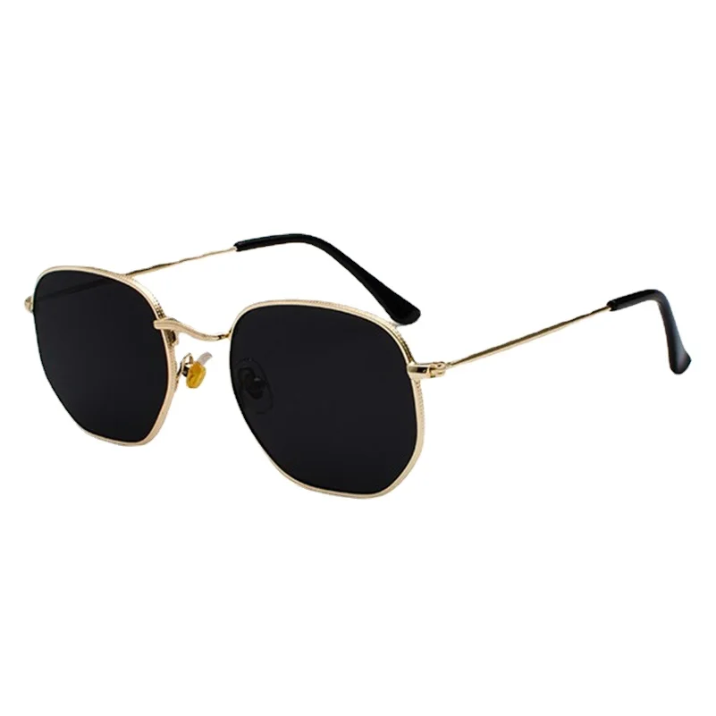 

Hexagon Men Women Sunglasses Square Polygon Sun Glasses Brand Designer Retro Shades Metal Frame Eyewear TOP UV400 de sol hombre