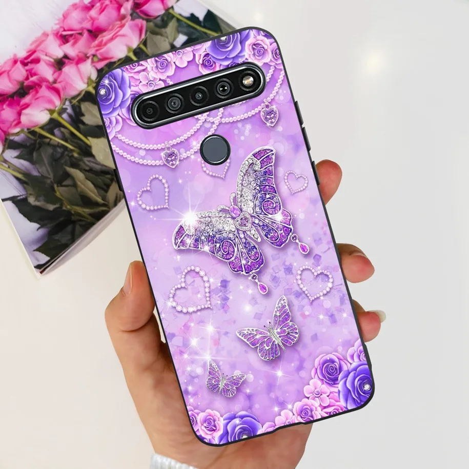 Чехол для LG K41s 2020 Φ LMK410EMW чехол противоударный цветок мягкий силиконовый черный