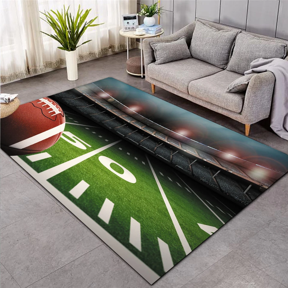 baseball green football carpet kids room soccer rug field parlor bedroom living room floor mats children large rugs home mat 001 free global shipping