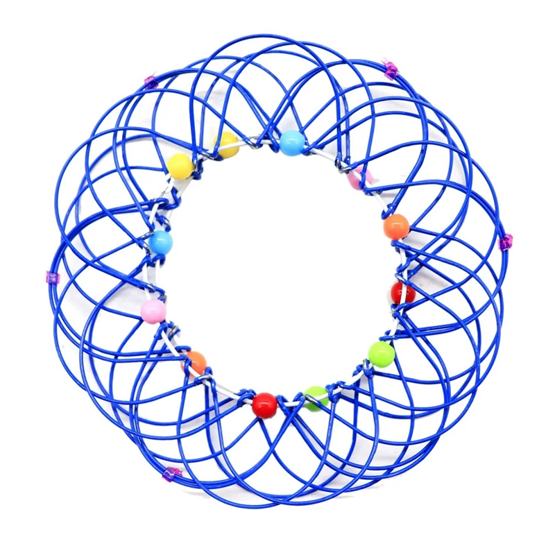 Гибкая корзина с волшебным потоком кольцо разноцветная вращающаяся цветочная